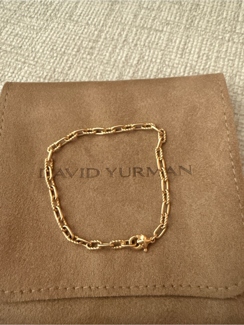 David Yurman 18K gold Madison Chain Bracelet
